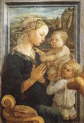 Fra Filippo Lippi Madonna and Child with Two Angels painting